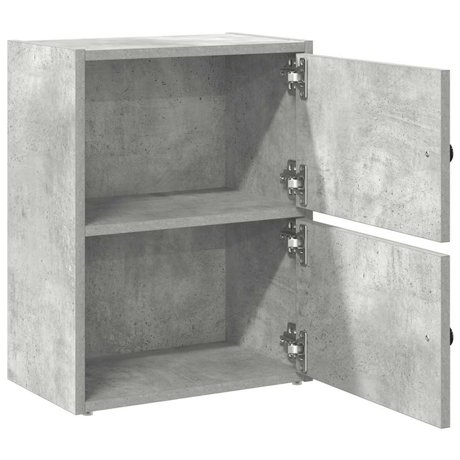 Boekenkast 40x24x52 cm bewerkt hout betongrijs