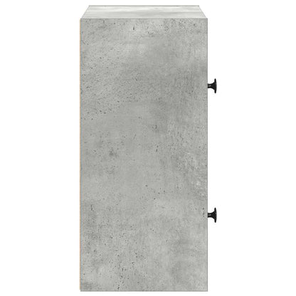 Boekenkast 40x24x52 cm bewerkt hout betongrijs