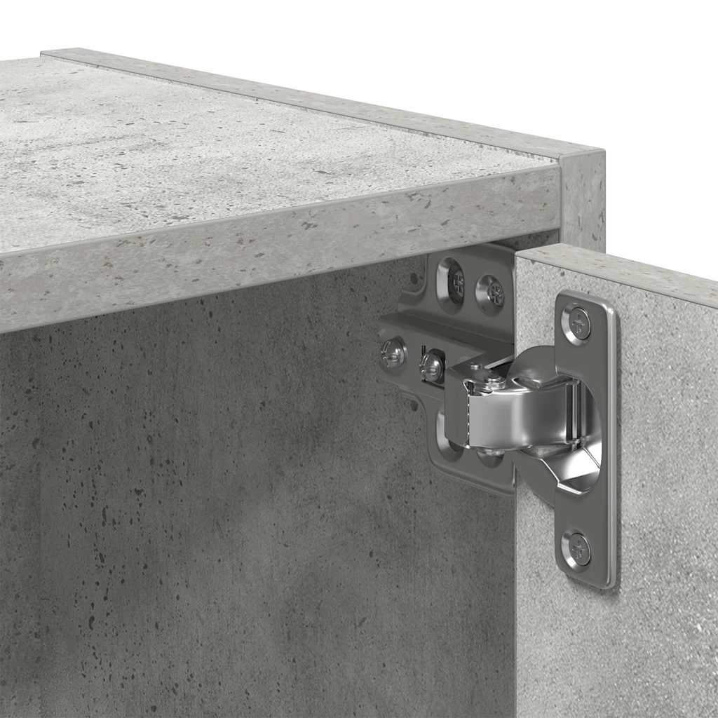 Boekenkast 40x24x52 cm bewerkt hout betongrijs
