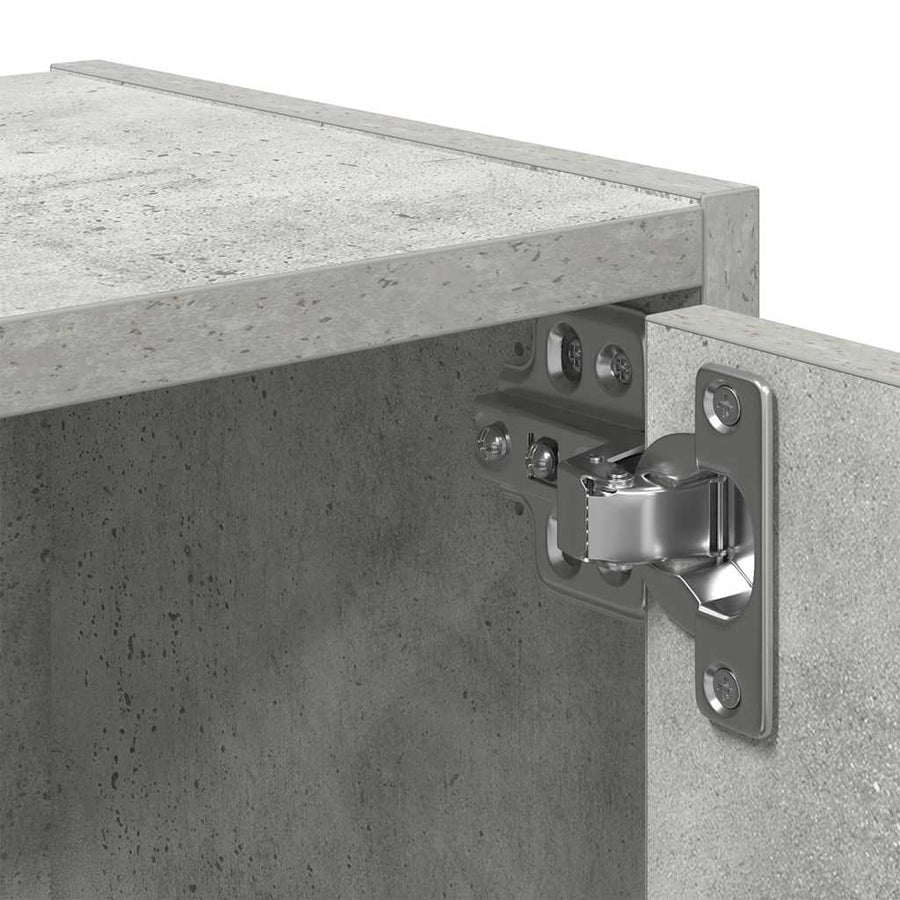 Boekenkast 40x24x52 cm bewerkt hout betongrijs