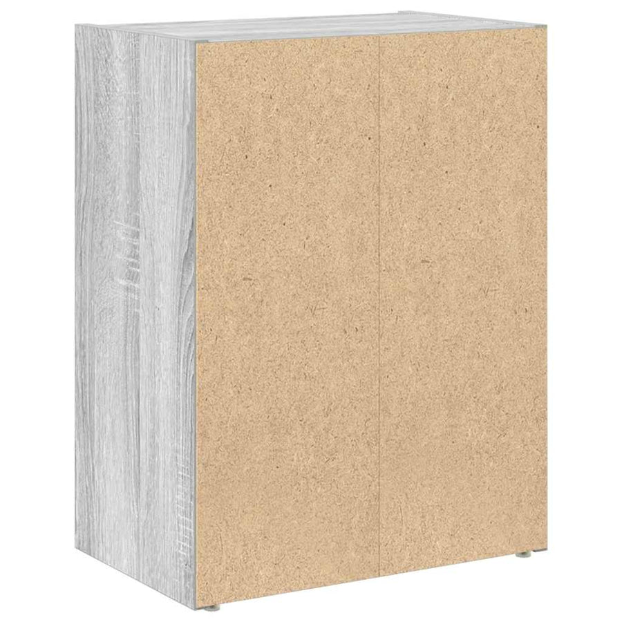 Boekenkast 40x24x52 cm bewerkt hout grijs sonoma eikenkleurig