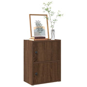 Boekenkast 40x24x52 cm bewerkt hout bruin