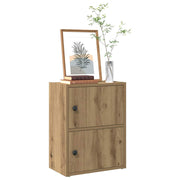 Boekenkast 40x24x52 cm bewerkt hout eikenkleurig