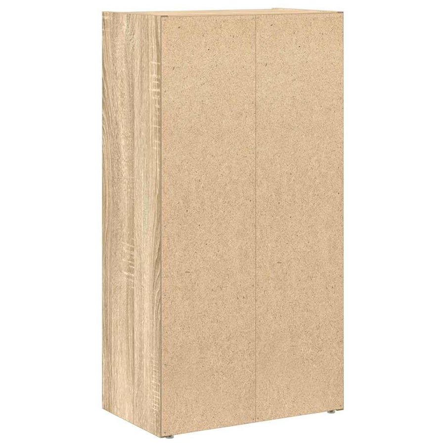 Boekenkast 40x24x77 cm bewerkt hout sonoma eikenkleurig