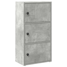Boekenkast 40x24x77 cm bewerkt hout betongrijs