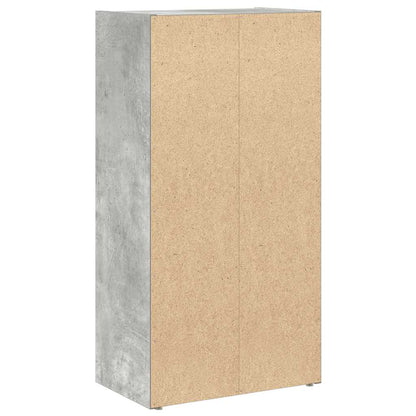 Boekenkast 40x24x77 cm bewerkt hout betongrijs