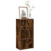 Boekenkast 40x24x77 cm bewerkt hout gerookt eiken