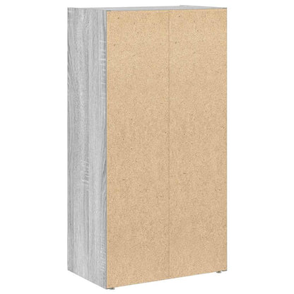 Boekenkast 40x24x77 cm bewerkt hout grijs sonoma eikenkleurig