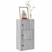 Boekenkast 40x24x77 cm grijs sonoma eiken bewerkt hout