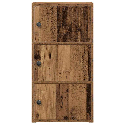 Boekenkast 40x24x77 cm bewerkt hout oud houtkleurig