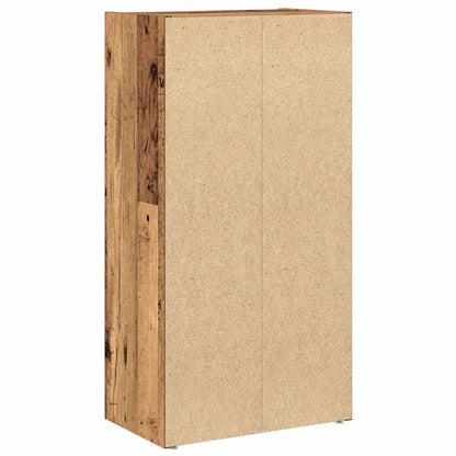 Boekenkast 40x24x77 cm bewerkt hout oud houtkleurig