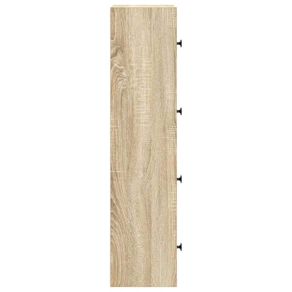 Boekenkast 40x24x102 cm bewerkt hout sonoma eikenkleurig