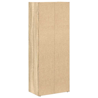 Boekenkast 40x24x102 cm bewerkt hout sonoma eikenkleurig