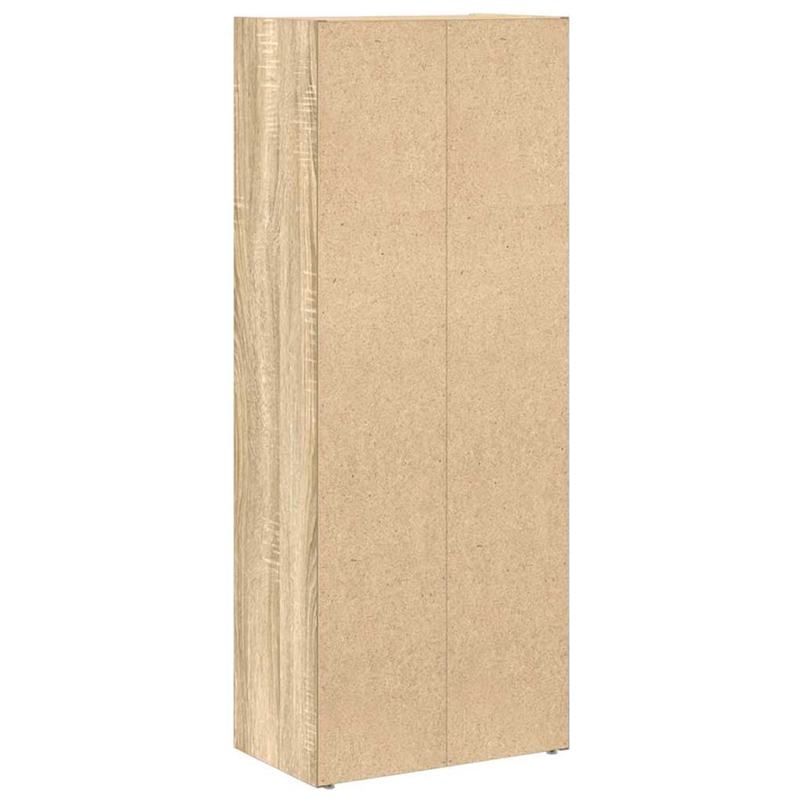Boekenkast 40x24x102 cm bewerkt hout sonoma eikenkleurig