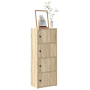 Boekenkast 40x24x102 cm bewerkt hout sonoma eiken