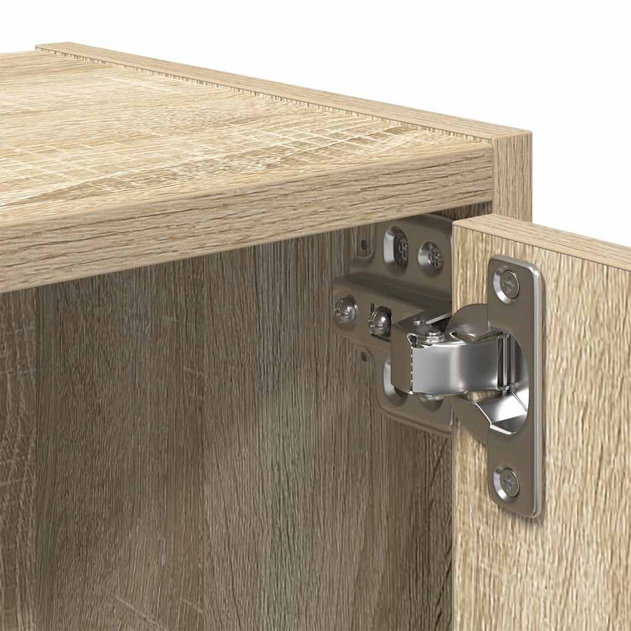 Boekenkast 40x24x102 cm bewerkt hout betongrijs