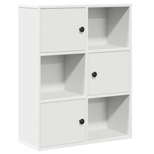 Boekenkast 60x24x76,5 cm bewerkt hout wit