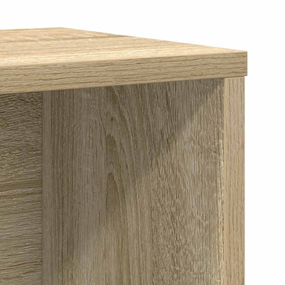 Boekenkast 60x24x76,5 cm bewerkt hout sonoma eikenkleurig