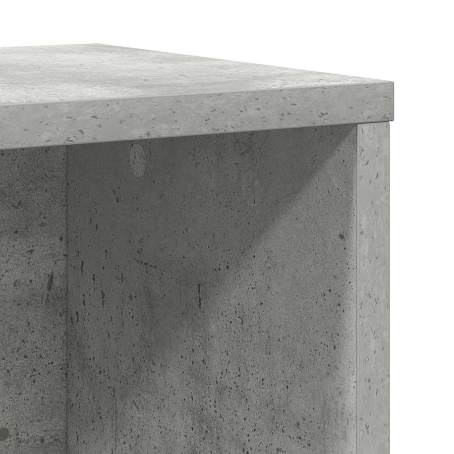Boekenkast 60x24x76,5 cm bewerkt hout betongrijs