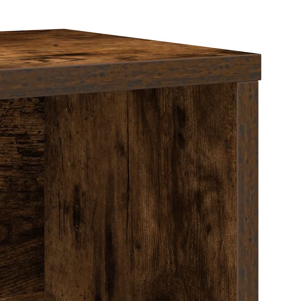 Boekenkast 60x24x76,5 cm bewerkt hout gerookt eikenkleurig