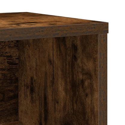 Boekenkast 60x24x76,5 cm bewerkt hout gerookt eikenkleurig