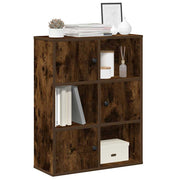 Boekenkast 60x24x76,5 cm bewerkt hout gerookt eiken