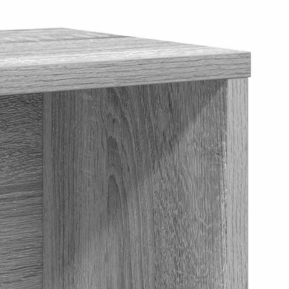 Boekenkast 60x24x76,5 cm bewerkt hout grijs sonoma eikenkleurig
