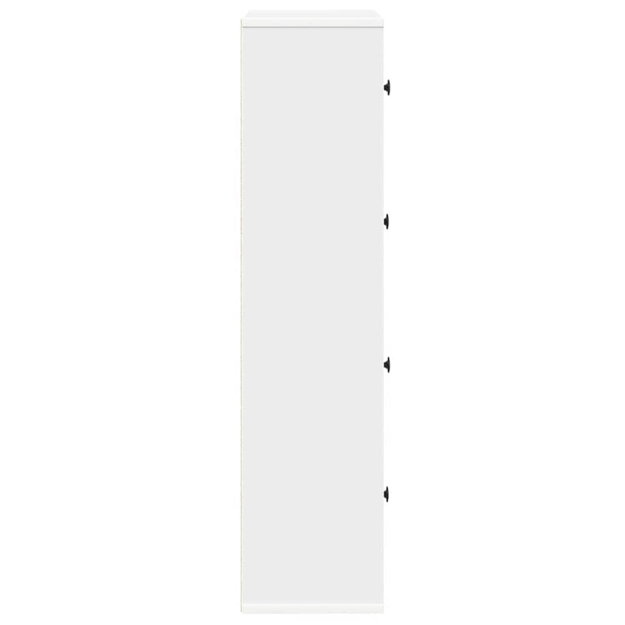 Boekenkast 60x24x101,5 cm bewerkt hout wit