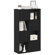 Boekenkast 60x24x101,5 cm bewerkt hout zwart