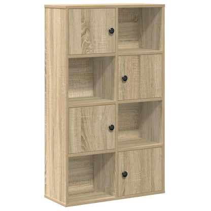 Boekenkast 60x24x101,5 cm bewerkt hout sonoma eikenkleurig