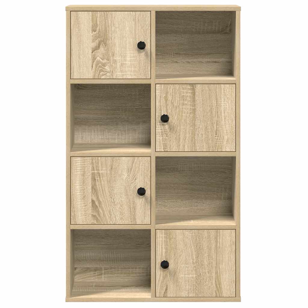 Boekenkast 60x24x101,5 cm bewerkt hout sonoma eikenkleurig