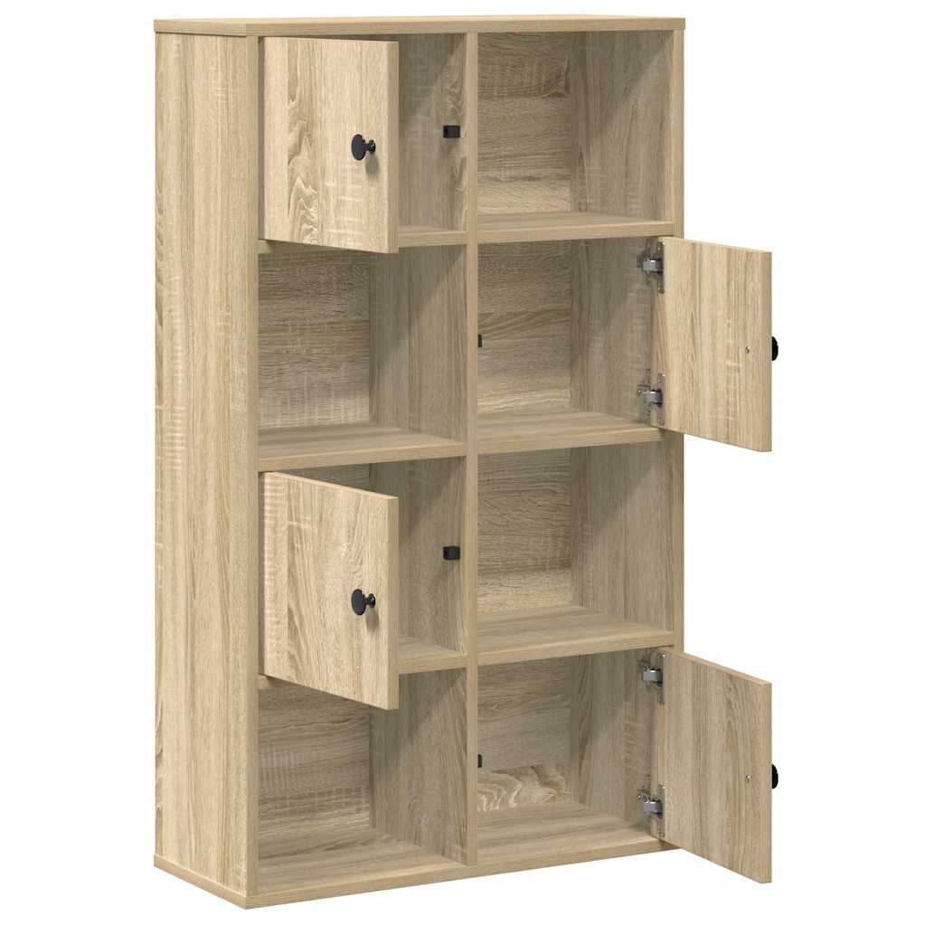 Boekenkast 60x24x101,5 cm bewerkt hout sonoma eikenkleurig