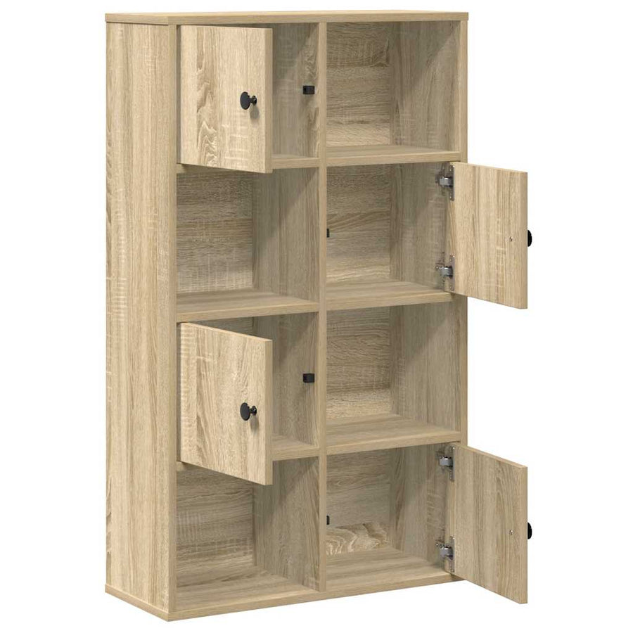 Boekenkast 60x24x101,5 cm bewerkt hout sonoma eikenkleurig