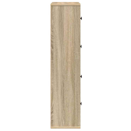 Boekenkast 60x24x101,5 cm bewerkt hout sonoma eikenkleurig