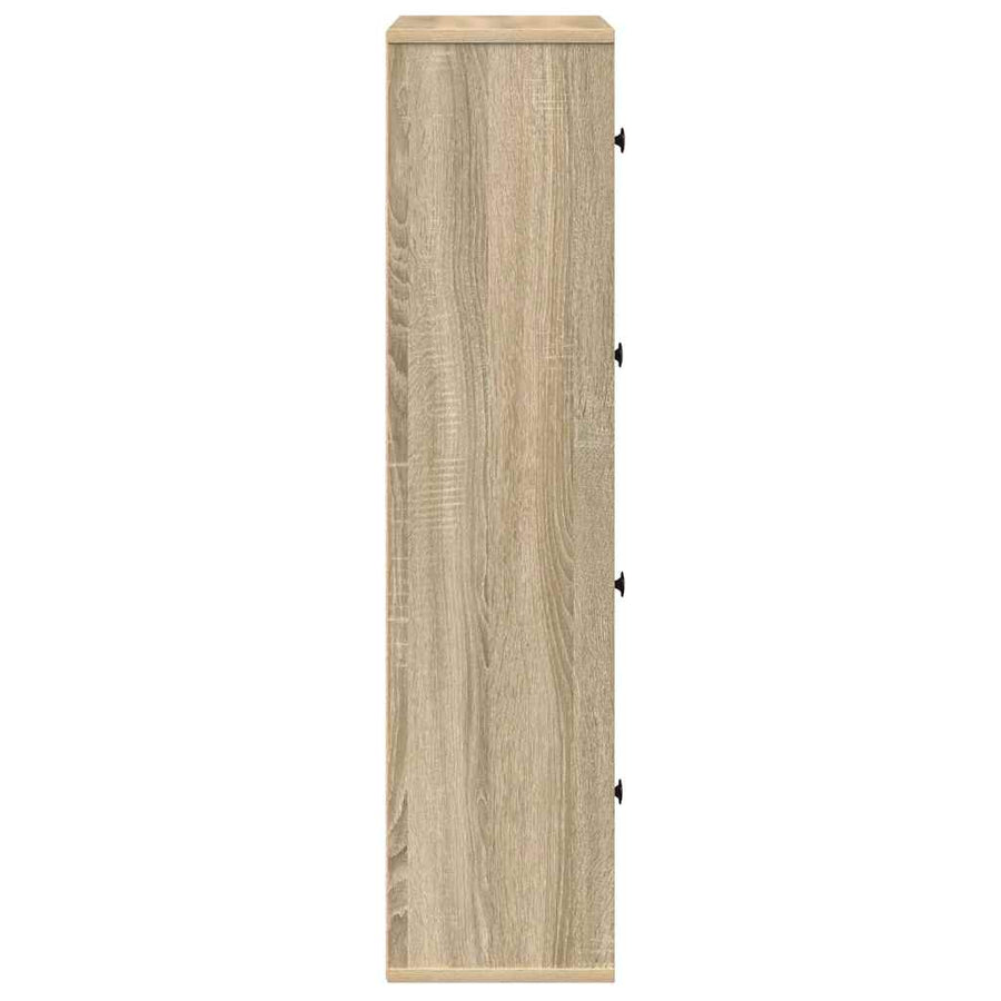Boekenkast 60x24x101,5 cm bewerkt hout sonoma eikenkleurig