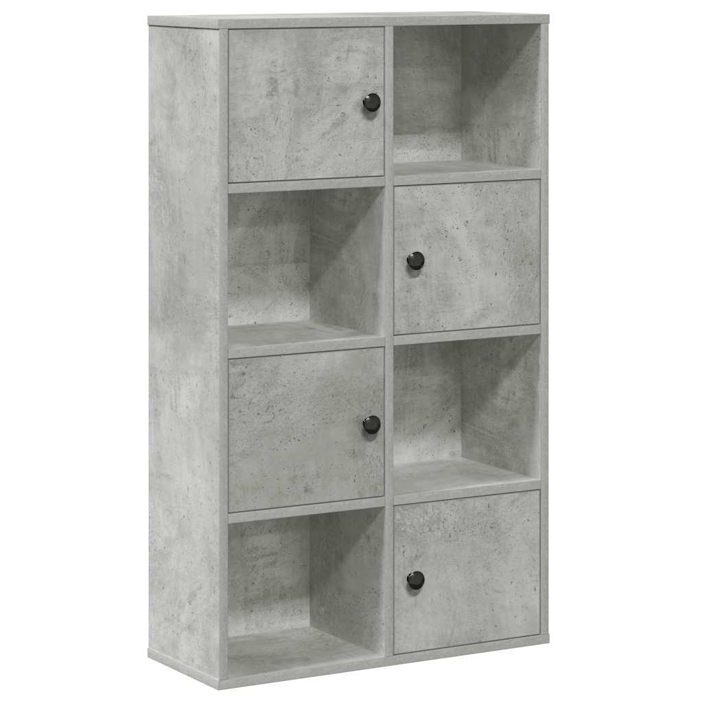 Boekenkast 60x24x101,5 cm bewerkt hout betongrijs
