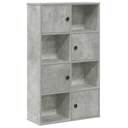 Boekenkast 60x24x101,5 cm bewerkt hout betongrijs