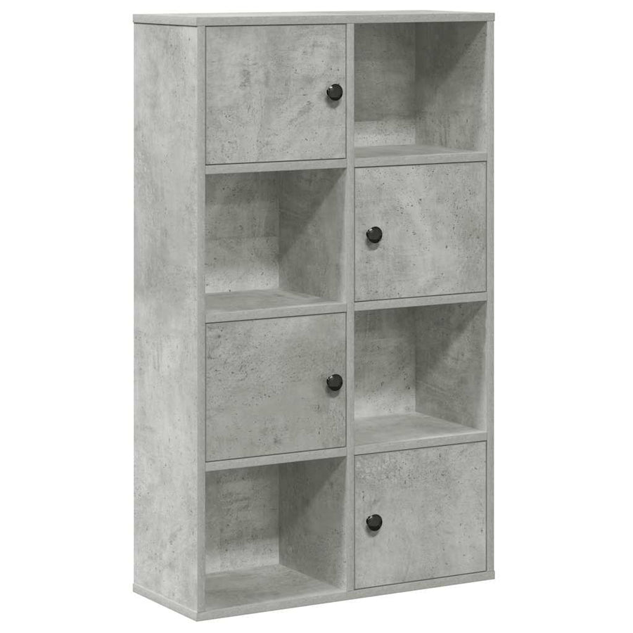 Boekenkast 60x24x101,5 cm bewerkt hout betongrijs