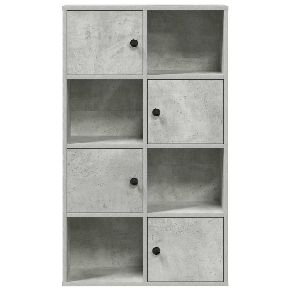 Boekenkast 60x24x101,5 cm bewerkt hout betongrijs