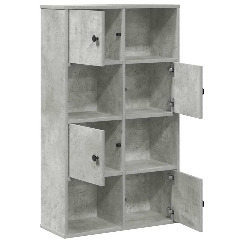 Boekenkast 60x24x101,5 cm bewerkt hout betongrijs