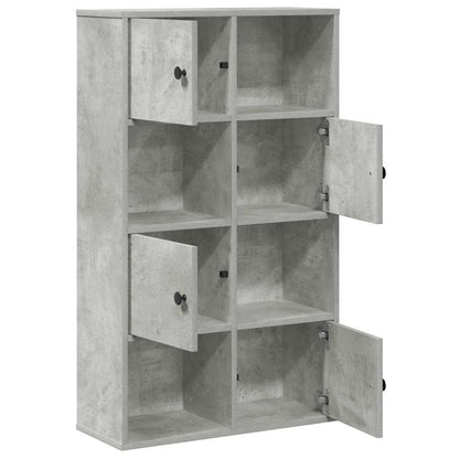 Boekenkast 60x24x101,5 cm bewerkt hout betongrijs