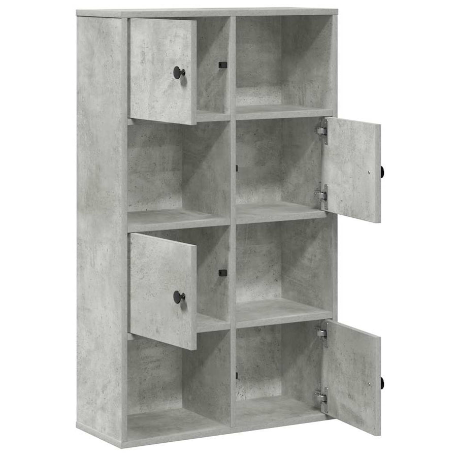 Boekenkast 60x24x101,5 cm bewerkt hout betongrijs
