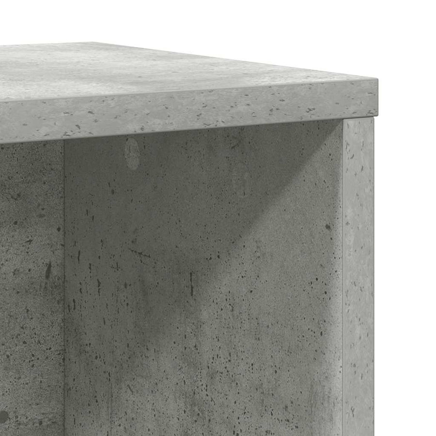 Boekenkast 60x24x101,5 cm bewerkt hout betongrijs