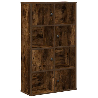 Boekenkast 60x24x101,5 cm bewerkt hout gerookt eikenkleurig