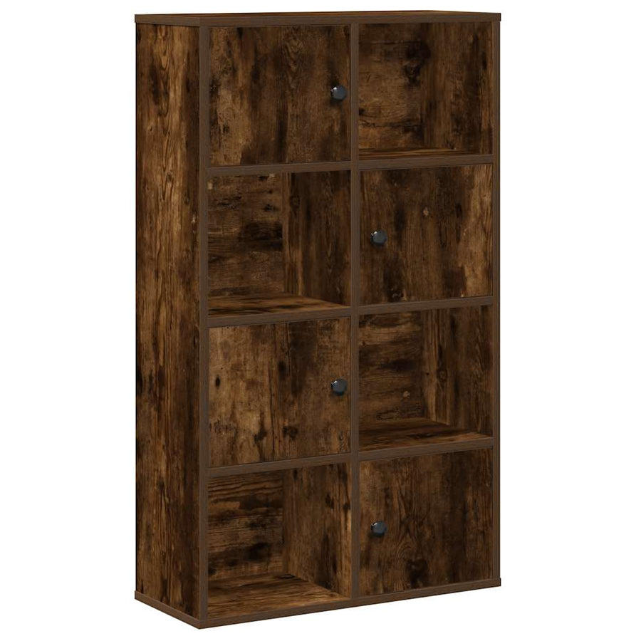 Boekenkast 60x24x101,5 cm bewerkt hout gerookt eikenkleurig