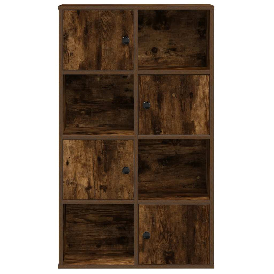 Boekenkast 60x24x101,5 cm bewerkt hout gerookt eikenkleurig