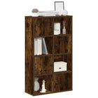 Boekenkast 60x24x101,5 cm bewerkt hout gerookt eiken