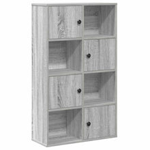 Boekenkast 60x24x101,5 cm bewerkt hout grijs sonoma eikenkleur