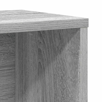 Boekenkast 60x24x101,5 cm bewerkt hout grijs sonoma eikenkleur