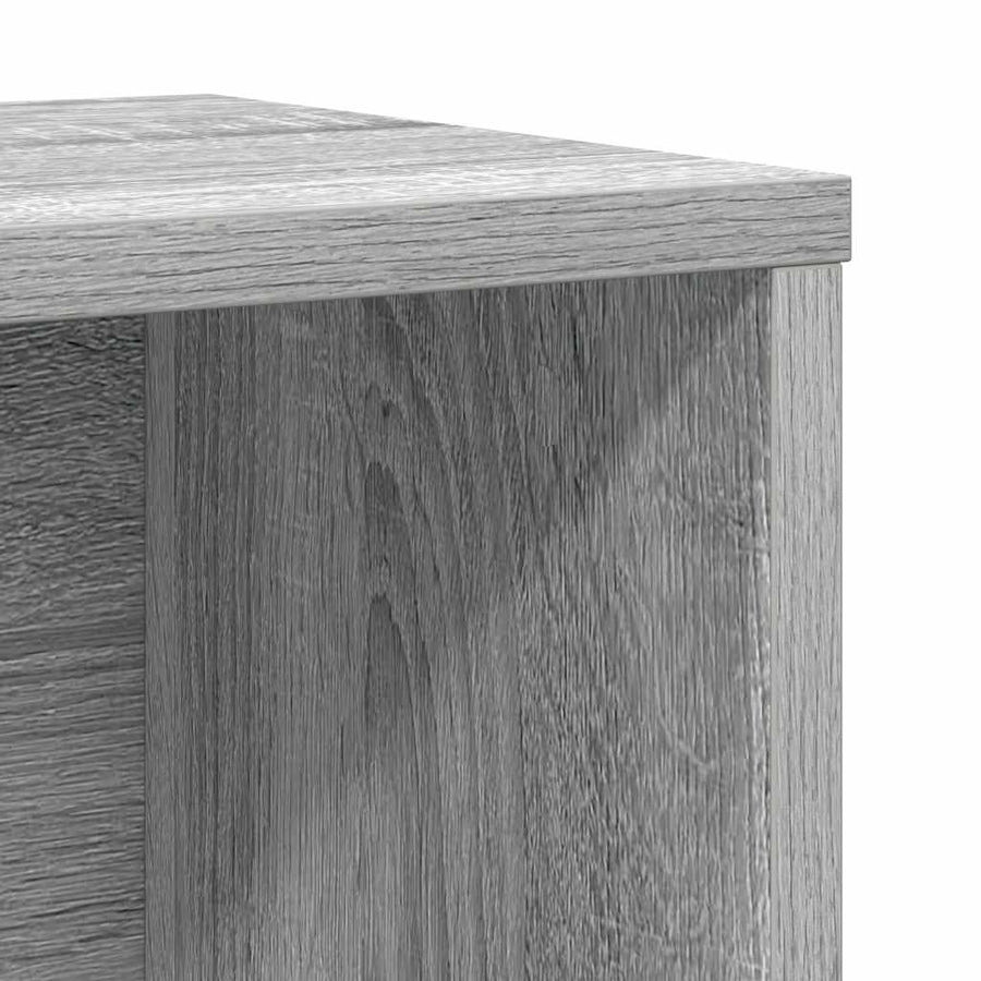 Boekenkast 60x24x101,5 cm bewerkt hout grijs sonoma eikenkleur